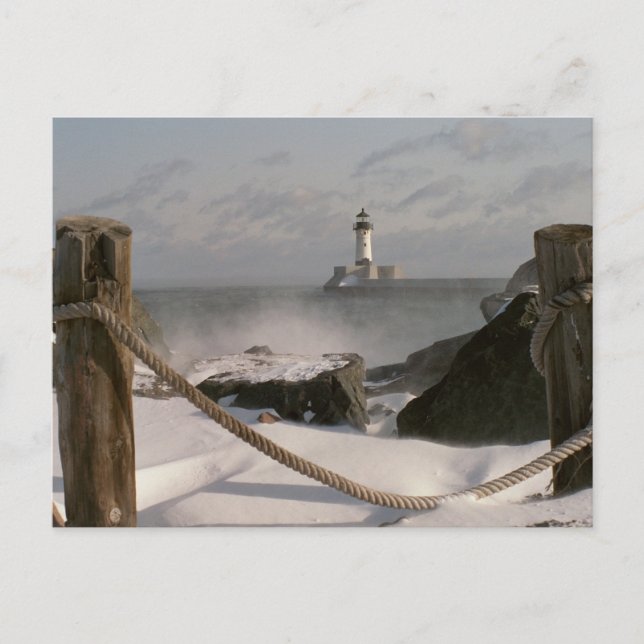 Canal Park Lighthouse Postkarte (Vorderseite)