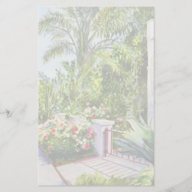 Canal Rose Garden Briefpapier (Vorderseite)