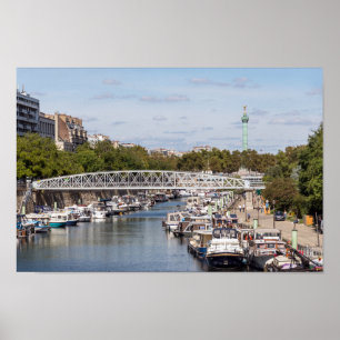 Canal Saint Martin - Paris Poster