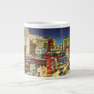 Canal Street at Night, New Orleans, Louisiana Jumbo-Tasse