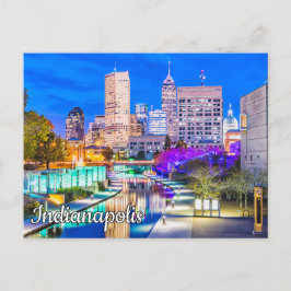 Canal Walk - Indianapolis, Indiana Postkarte