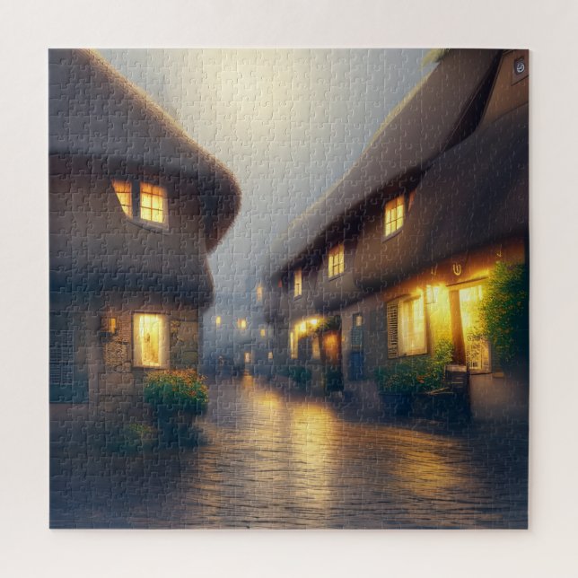Canal Zone Nachtzeit Puzzle (Vertikal)