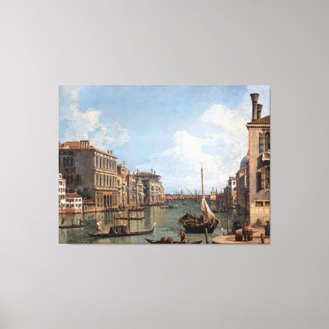 Canaletto Blick auf den Canal Grande Leinwanddruck (Vorderseite)