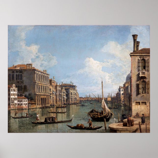 Canaletto Blick auf den Canal Grande Poster (Vorne)