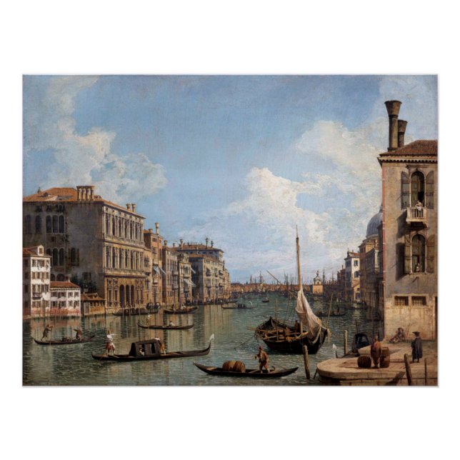 Canaletto Blick auf den Canal Grande Poster (Vorderseite)