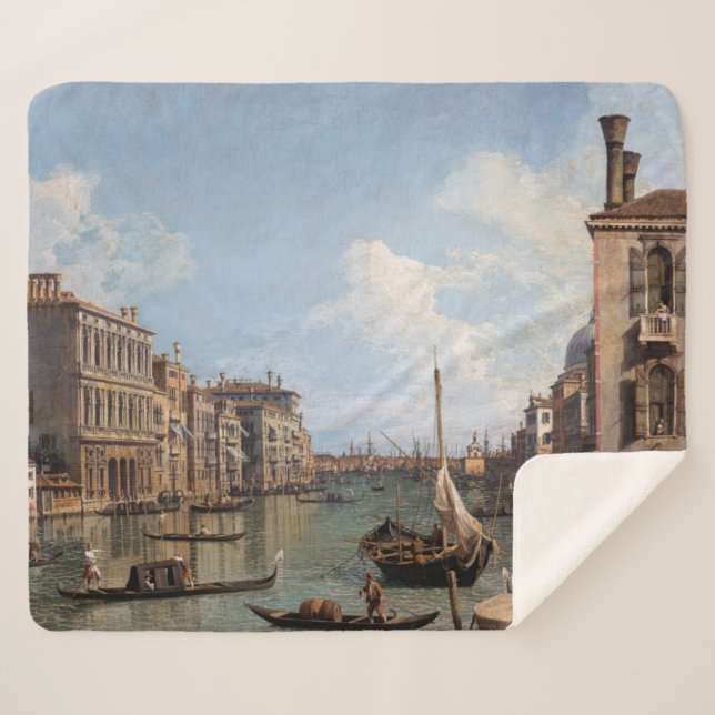 Canaletto Blick auf den Canal Grande Sherpadecke (Vorderseite (Horizontal))