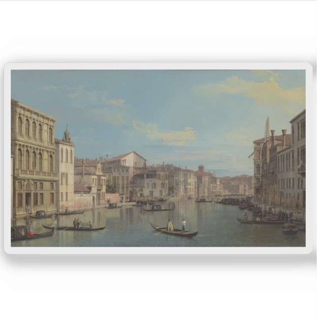 Canaletto - Der Canal Grande in Venedig Aufkleber (Vorderseite)