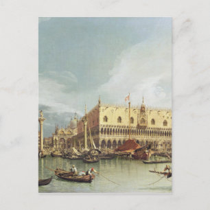 Canaletto - Der Molo, Venedig Postkarte