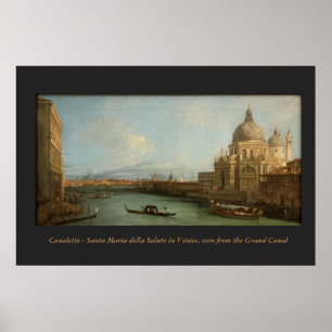 Canaletto painting - Venice, Grand Canal Poster