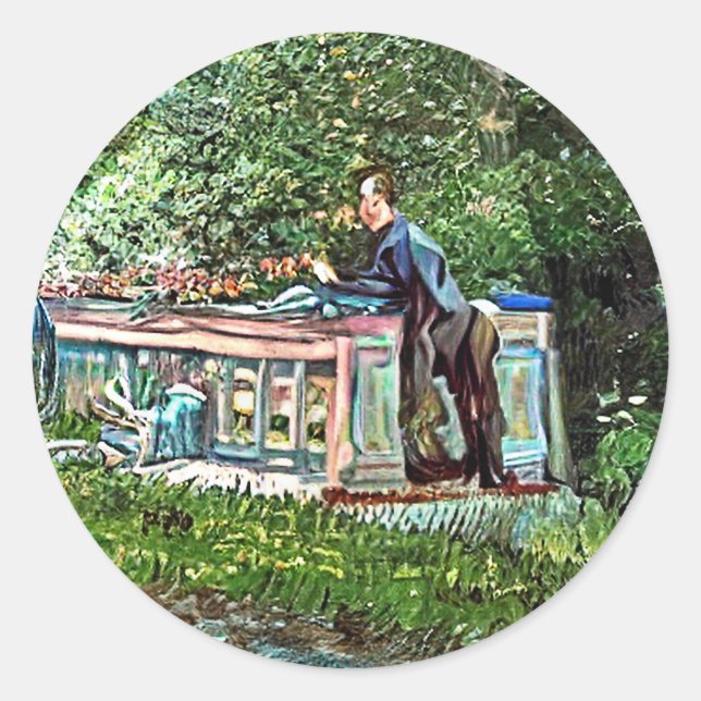 CANALS AND NARROWBOATS RUNDER AUFKLEBER (Vorderseite)