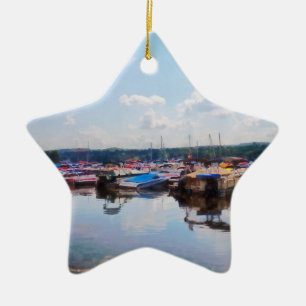 Canandaigua City Pier Keramik Ornament