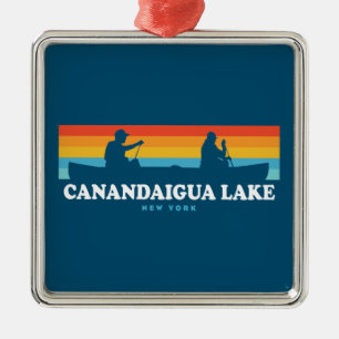 Canandaigua Lake New York Canoe Ornament Aus Metall
