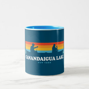 Canandaigua Lake New York Canoe Zweifarbige Tasse