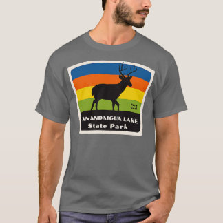 Canandaigua Lake Staat Park New York Roaming Deer T-Shirt