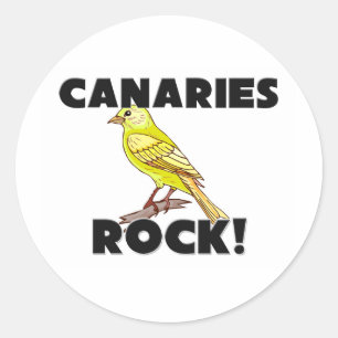 Canaries-Felsen Runder Aufkleber
