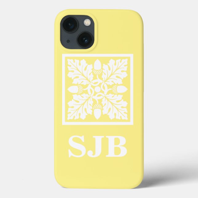 Canary Acorn und Leaf Tile Design Case-Mate iPhone Hülle (Rückseite)
