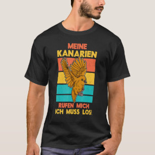 Canary Bird Biologin Songbird Canaries Ornitholog T-Shirt