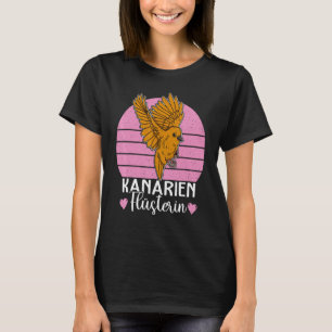 Canary Bird Biologin Songbird Canaries Ornitholog T-Shirt