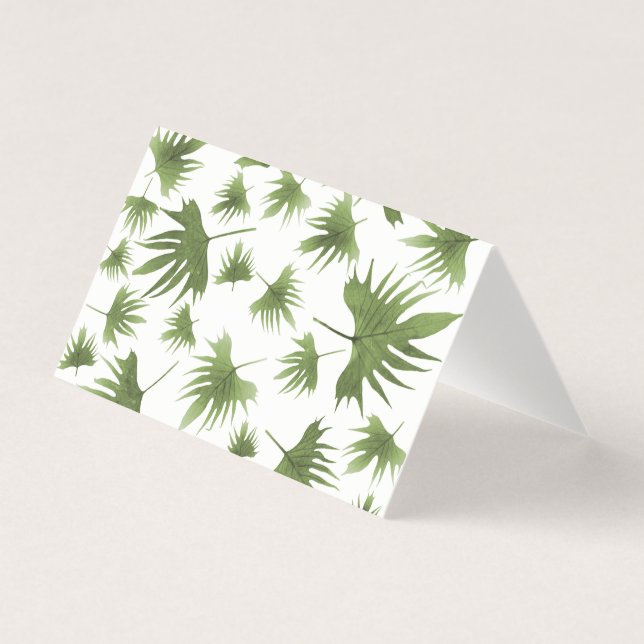 Canary Vine Blätter Card (Vorderseite)