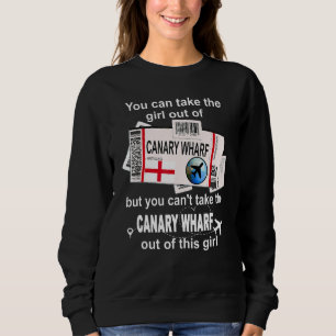 Canary Wharf Bordkarte Canary Wharf Mädchen Canar Sweatshirt