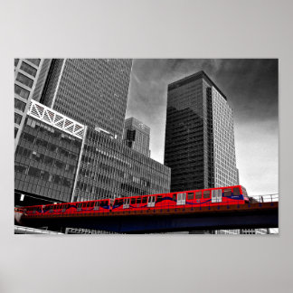 Canary Wharf London Docklands England Poster