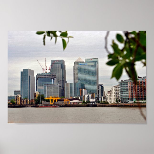 Canary Wharf London Docklands England Poster (Vorne)