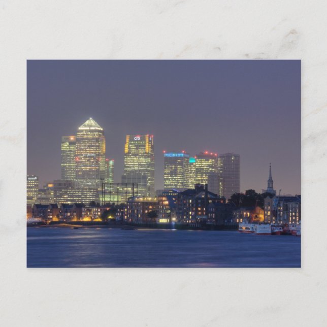 Canary Wharf Postkarte (Vorderseite)