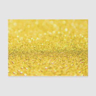 Canary Yellow Glitzer Design Tissue Paper Seidenpapier