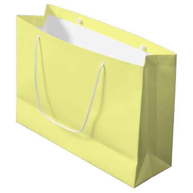 Canary Yellow Große Geschenktüte (Vorderseite Schrägansicht)
