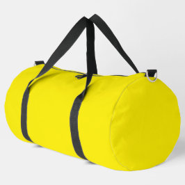 Canary Yellow Solid Color Duffle Bag