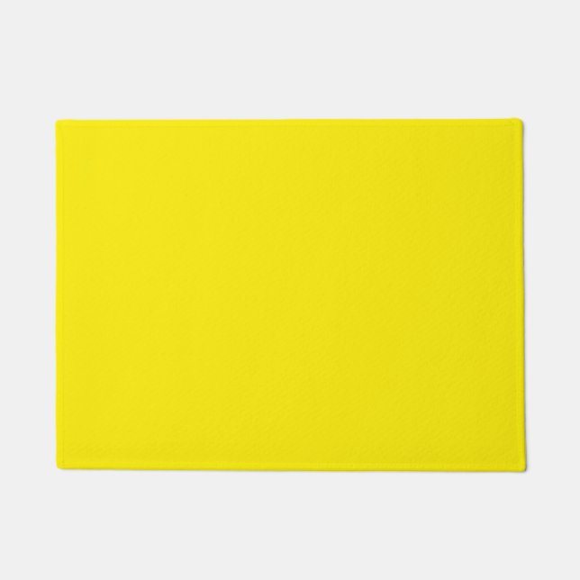 Canary Yellow Solid Color Fußmatte (Vorderseite)