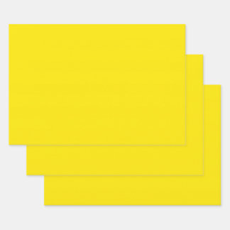 Canary Yellow Solid Color Geschenkpapier Set