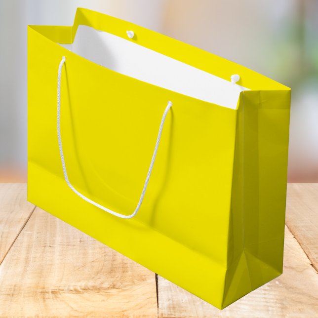 Canary Yellow Solid Color Große Geschenktüte (Von Creator hochgeladen)