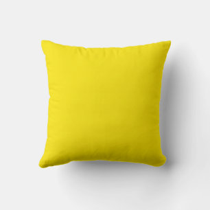 Canary Yellow Solid Color Kissen