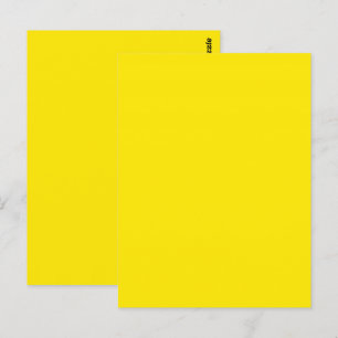 Canary Yellow Solid Color Postkarte