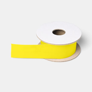 Canary Yellow Solid Color Satinband