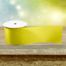 Canary Yellow Solid Color Satinband