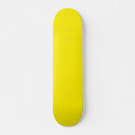 Canary Yellow Solid Color Skateboard