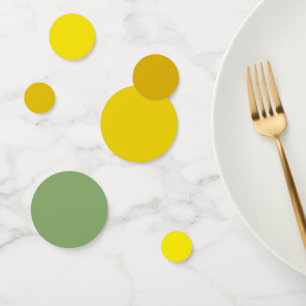 Canary Yellow to Pineapine Green Gradient Table Konfetti