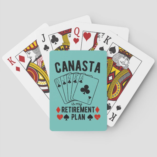 Canasta ist mein Rentenplan Spielkarten (Rückseite)