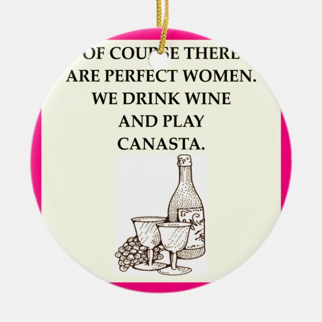 CANASTA KERAMIKORNAMENT (Vorne)