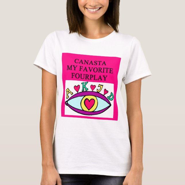 CANASTA-Spieler-Geschenk-T - Shirts (Vorderseite)