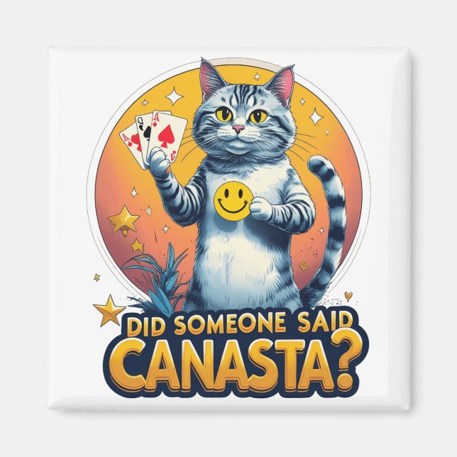 Canasta-Spielkartenstrategie Magnet (Vorne)