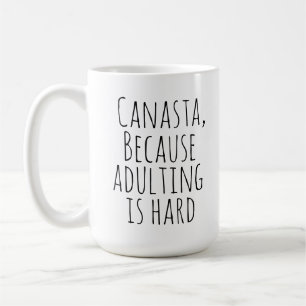 Canasta, weil Ehebruch schwer ist   Funny canasta Kaffeetasse
