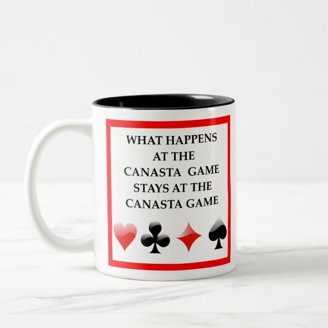 CANASTA ZWEIFARBIGE TASSE (Links)