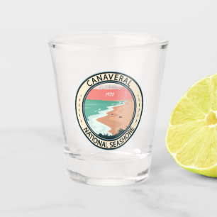 Canaveral National Seashore Florida Abzeichen Schnapsglas