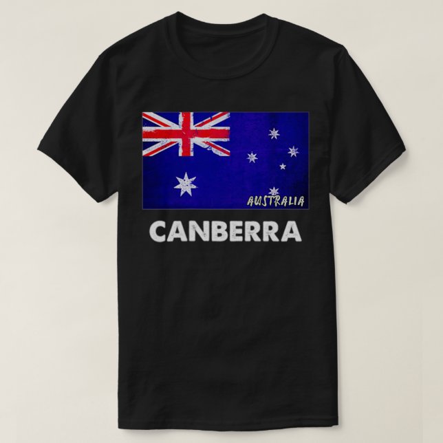 Canberra Australia Flag Canberra T-Shirt (Design vorne)