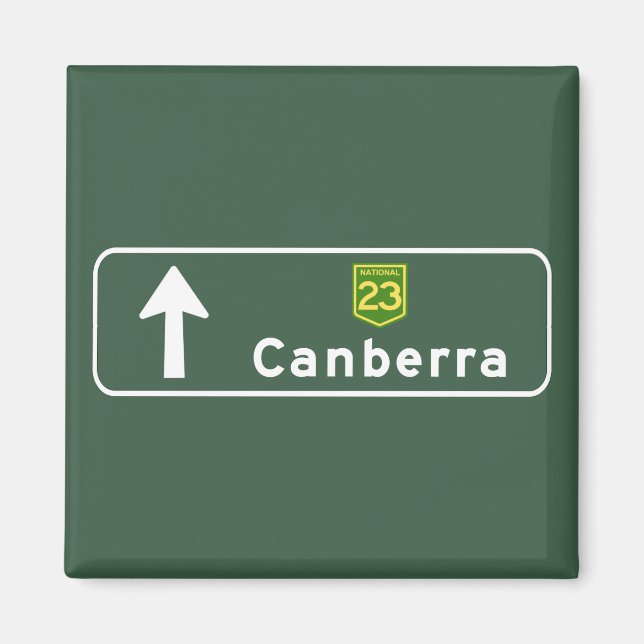 Canberra, Australia Road Sign Magnet (Vorne)