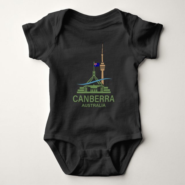 Canberra Australien Baby Strampler (Vorderseite)