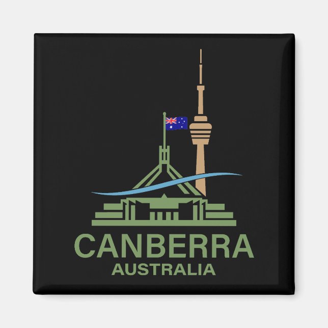 Canberra Australien Magnet (Vorne)